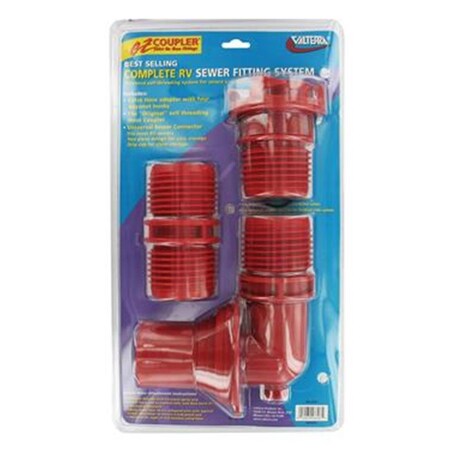 Valterra VALTERRA LLC F023303 Ez Coupler Sewer Hose Connector, Red VA320780